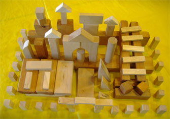 Wooden blocks [construction]