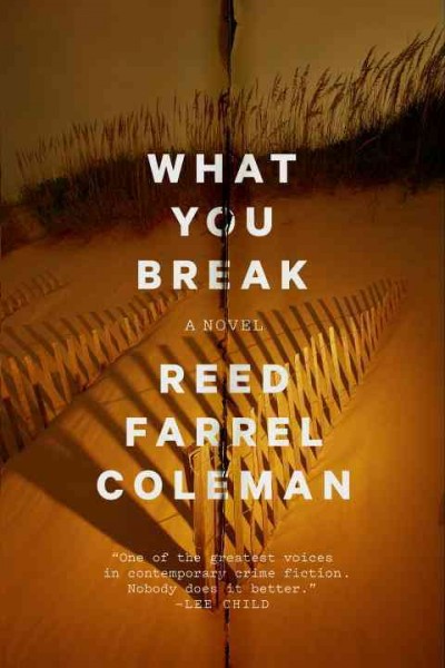 What you break / Reed Farrel Coleman.