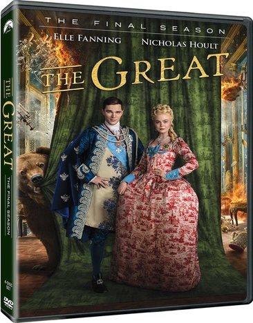 The Great. The final season [DVD] / a Civic Center Media and MRC production ; created by Tony McNamara ; executive producer, Tony McNamara ; executive producer, Marian Macgowan ; executive producer, Mark Winemaker ; executive producer, Elle Fanning ; executive producer, Nicholas Hoult ; executive producers, Brittany Kahan Ward, Doug Mankoff, Andrew Spaulding ; executive producers, Josh Kesselman, Ron West ; produced by Paul Sarony ; producer, Kyle Krishnansen ; distributed by Hulu, LLC. ; Thruline Entertainment, Echo Lake Entertainment ; Lewellen Pictures, Macgowan Films ; Piggy Ate Roast Beef Productions.